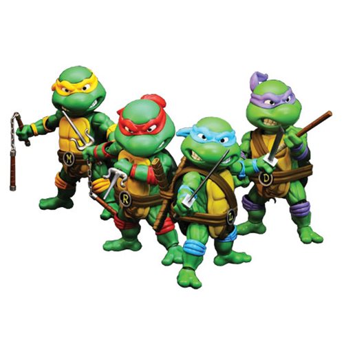 Teenage Mutant Ninja Turtles Hybrid Metal Figuration Die-Cast Metal Action Figure 4-Pack